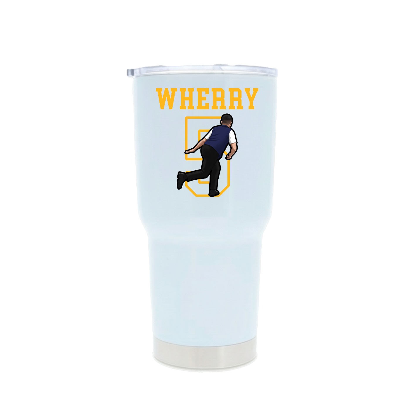 30oz Stainless Steel Tumbler — Shirsey in White
