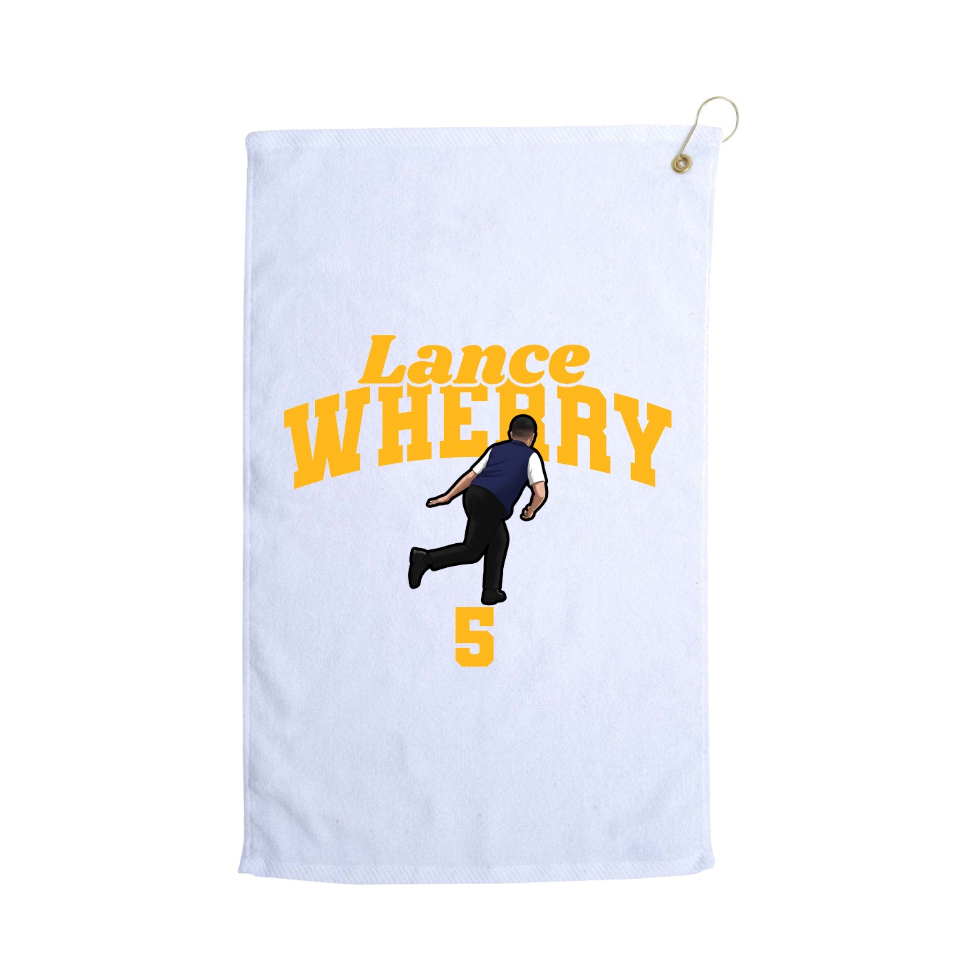 Golf Towel — Signature Arch in White