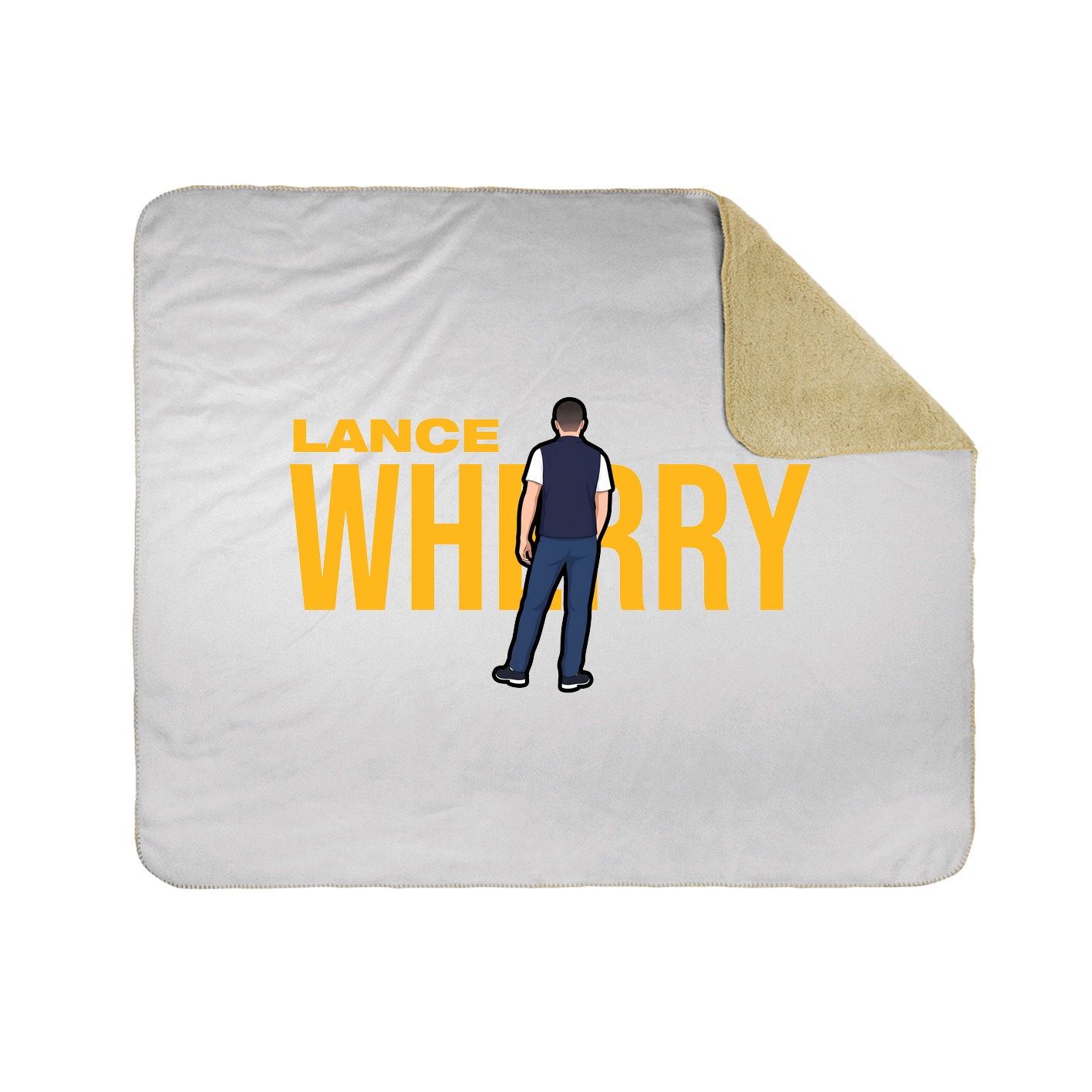 Throw Blanket — Player Name in White