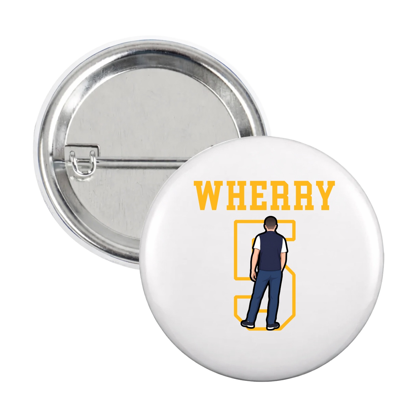 Game Day Button — Shirsey in White