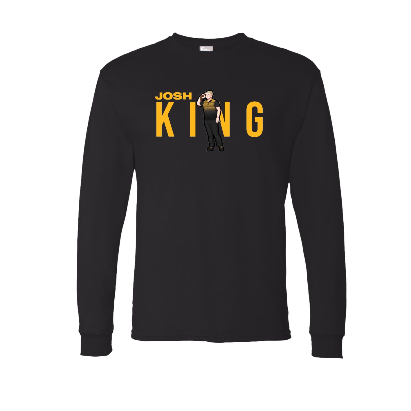 Long Sleeve Tee — Player Name in Black