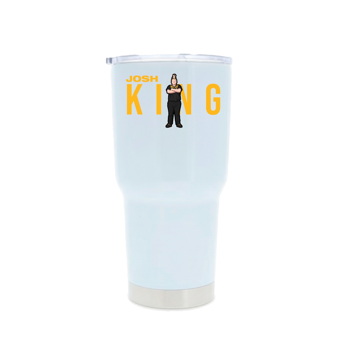 30oz Stainless Steel Tumbler — Player Name in White