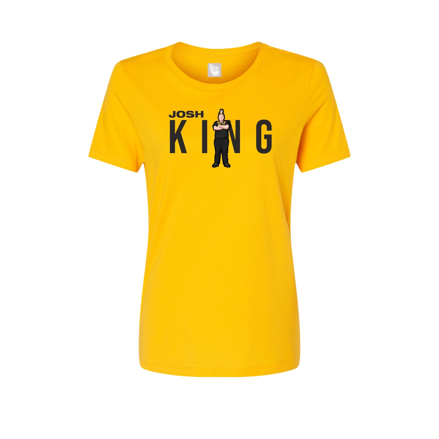 Fitted Women's Tee — Player Name in Gold