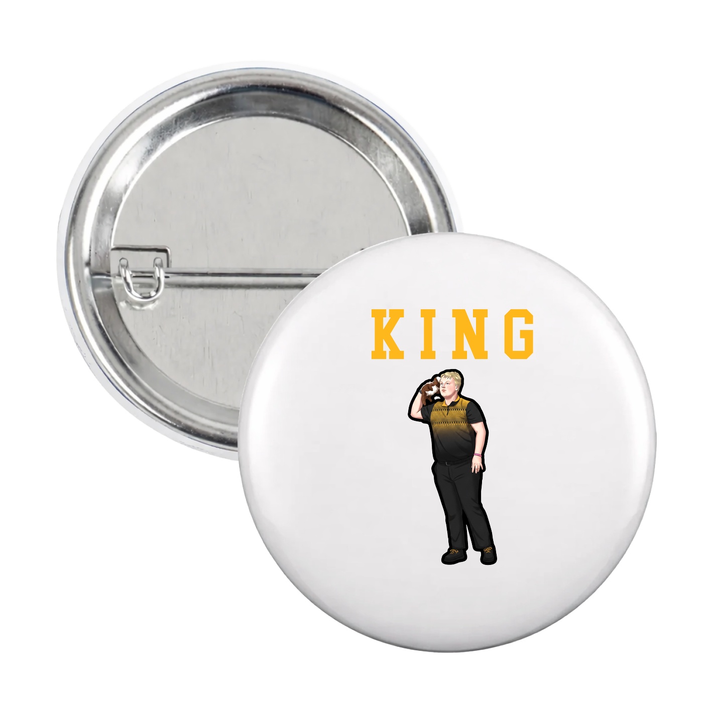 Game Day Button — Shirsey in White