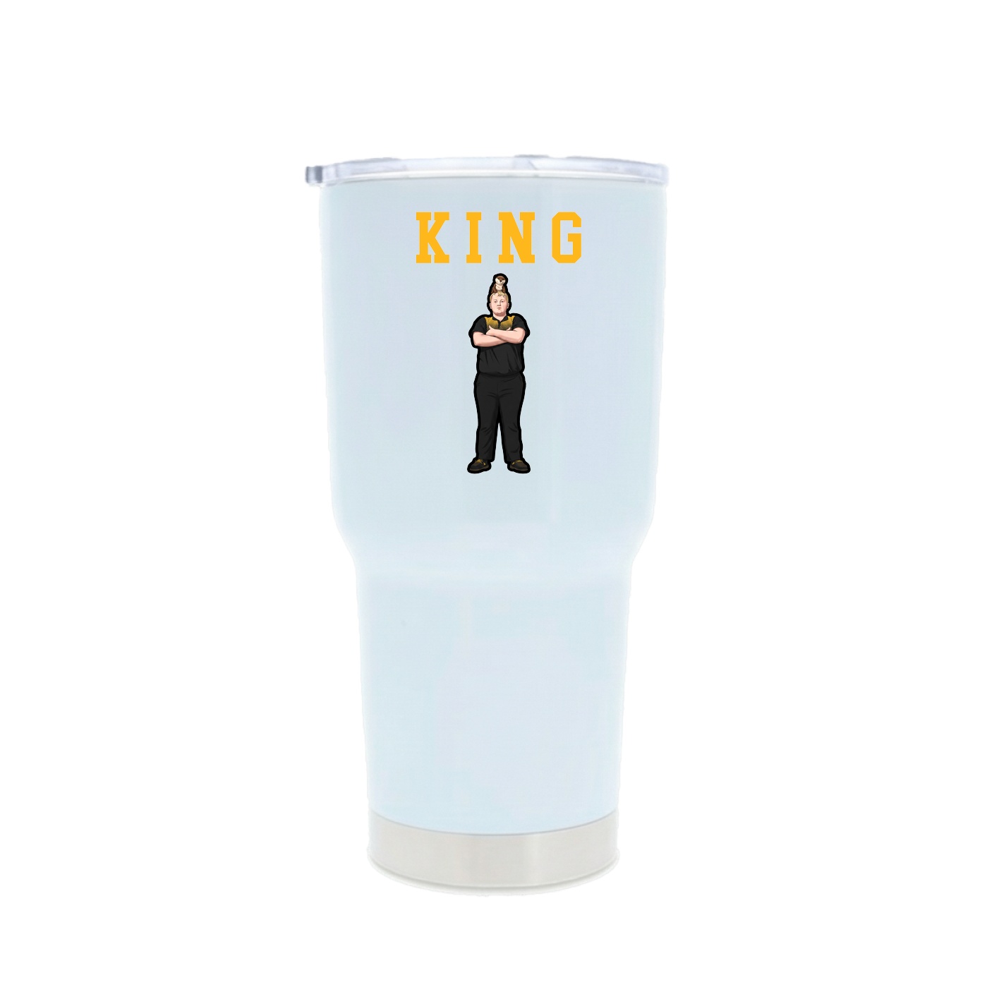 30oz Stainless Steel Tumbler — Shirsey in White