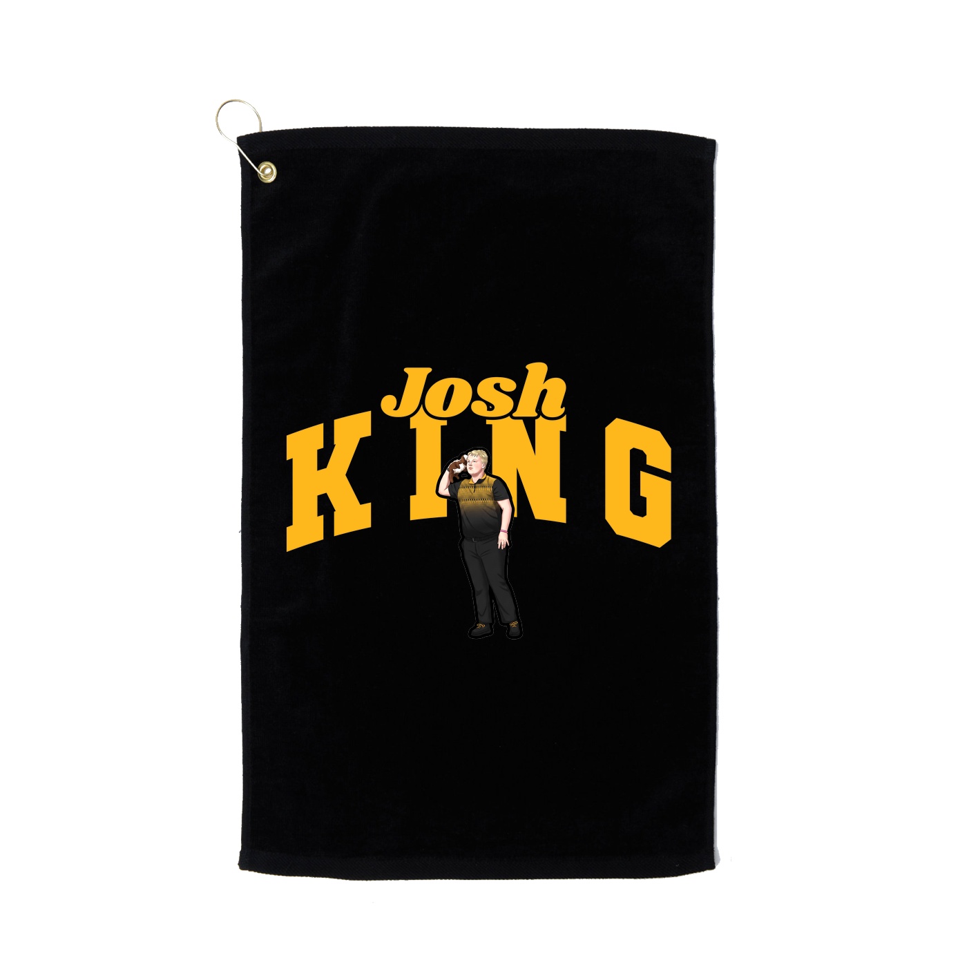 Golf Towel — Signature Arch in Black
