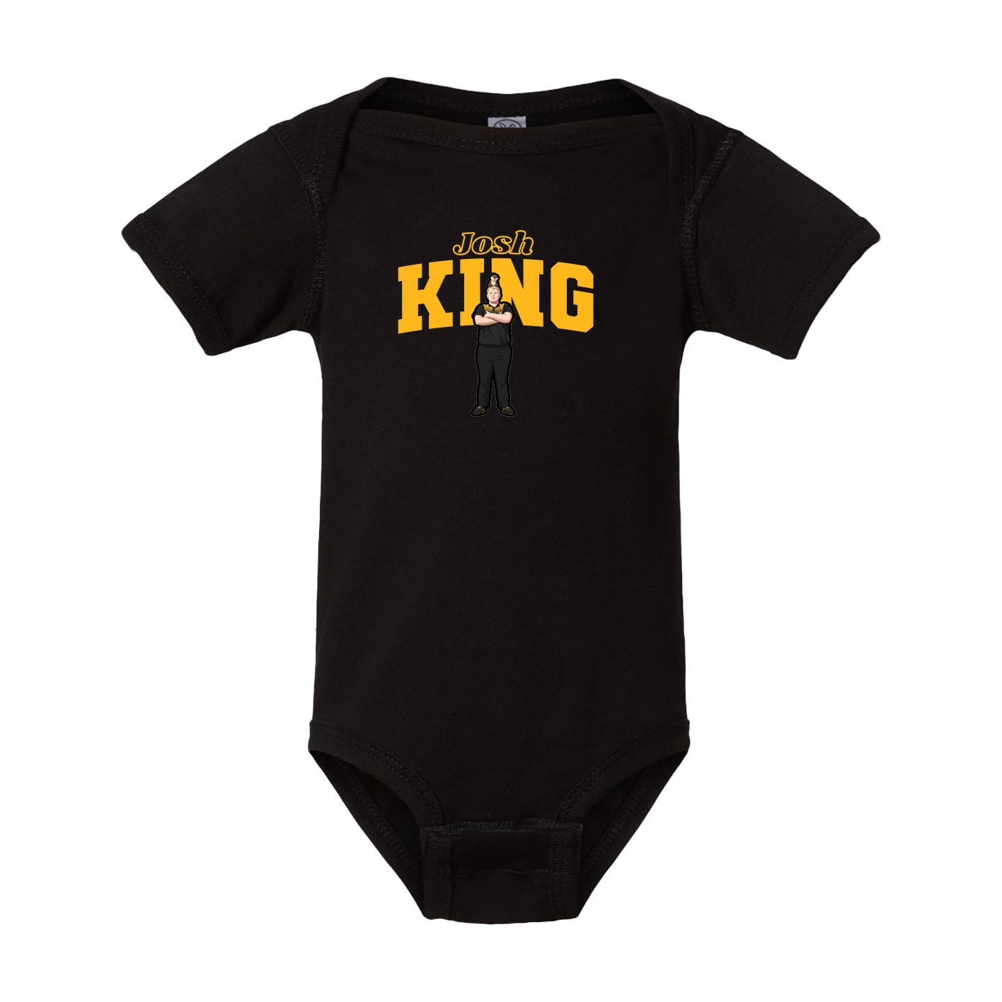 Baby Onesie — Name Arch in Black