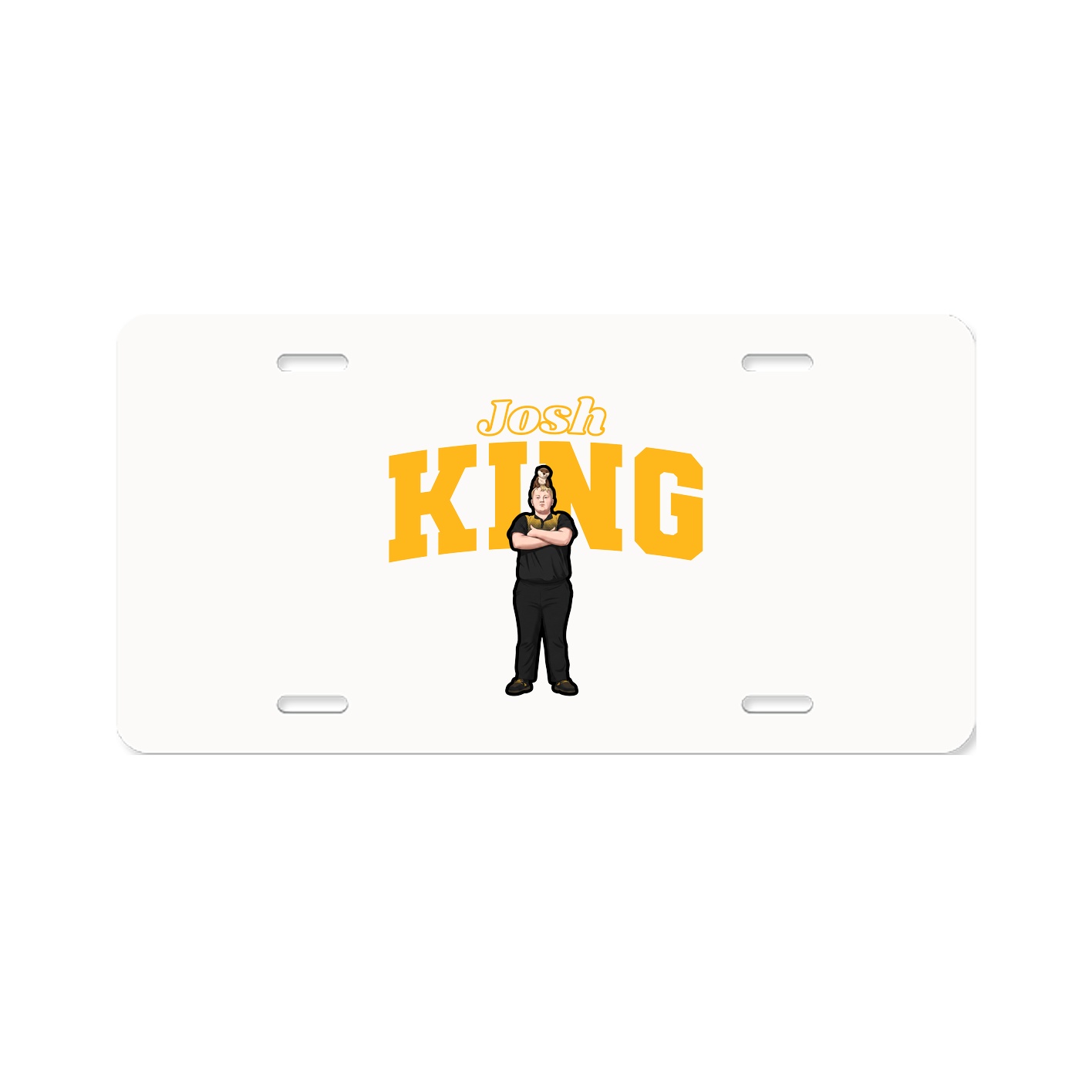 License Plate — Name Arch in Classic