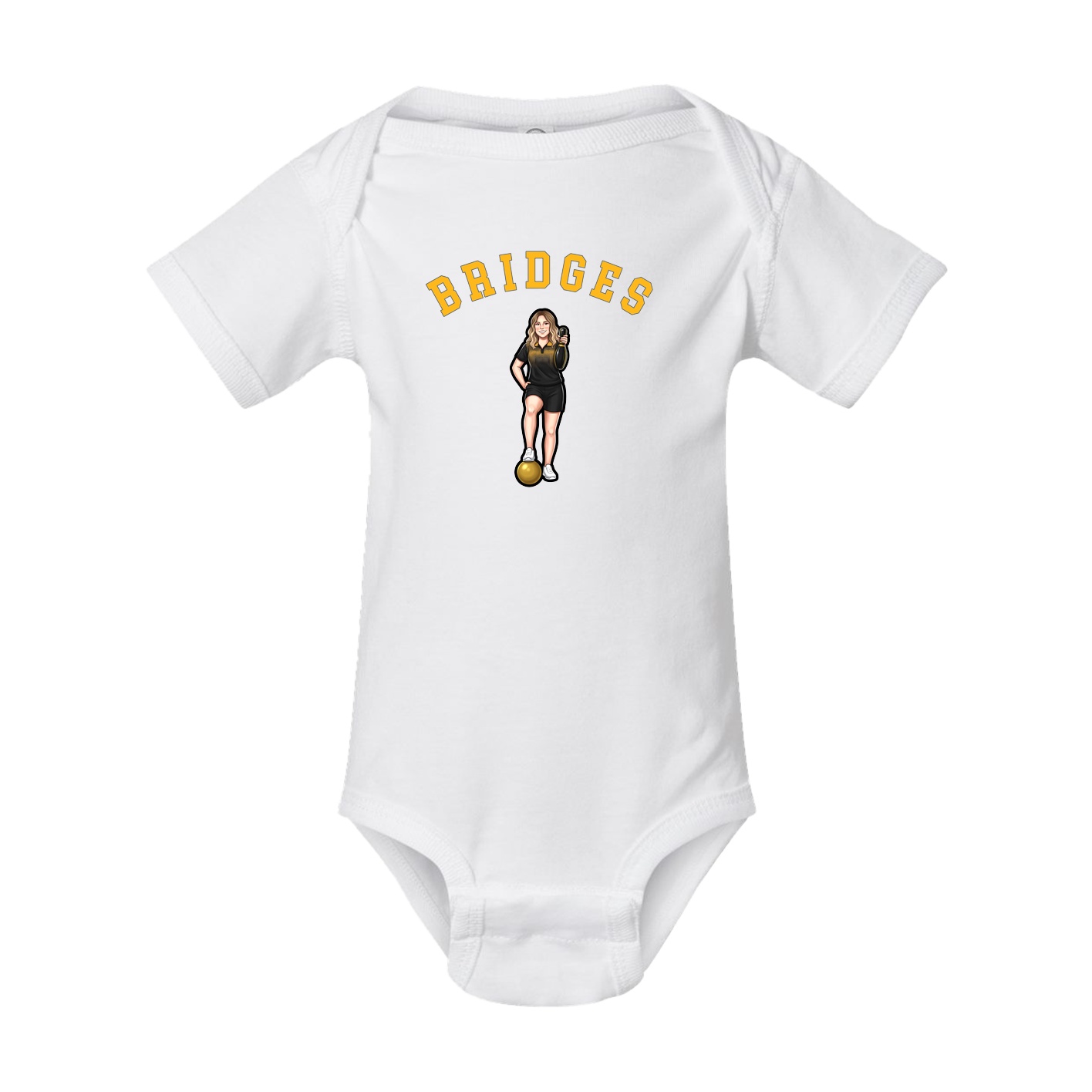 Baby Onesie — Shirsey Arch in White