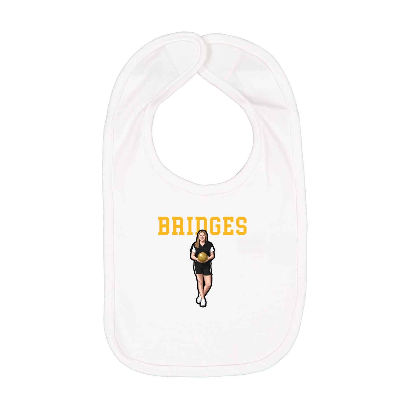 Infant Bib — Shirsey in White