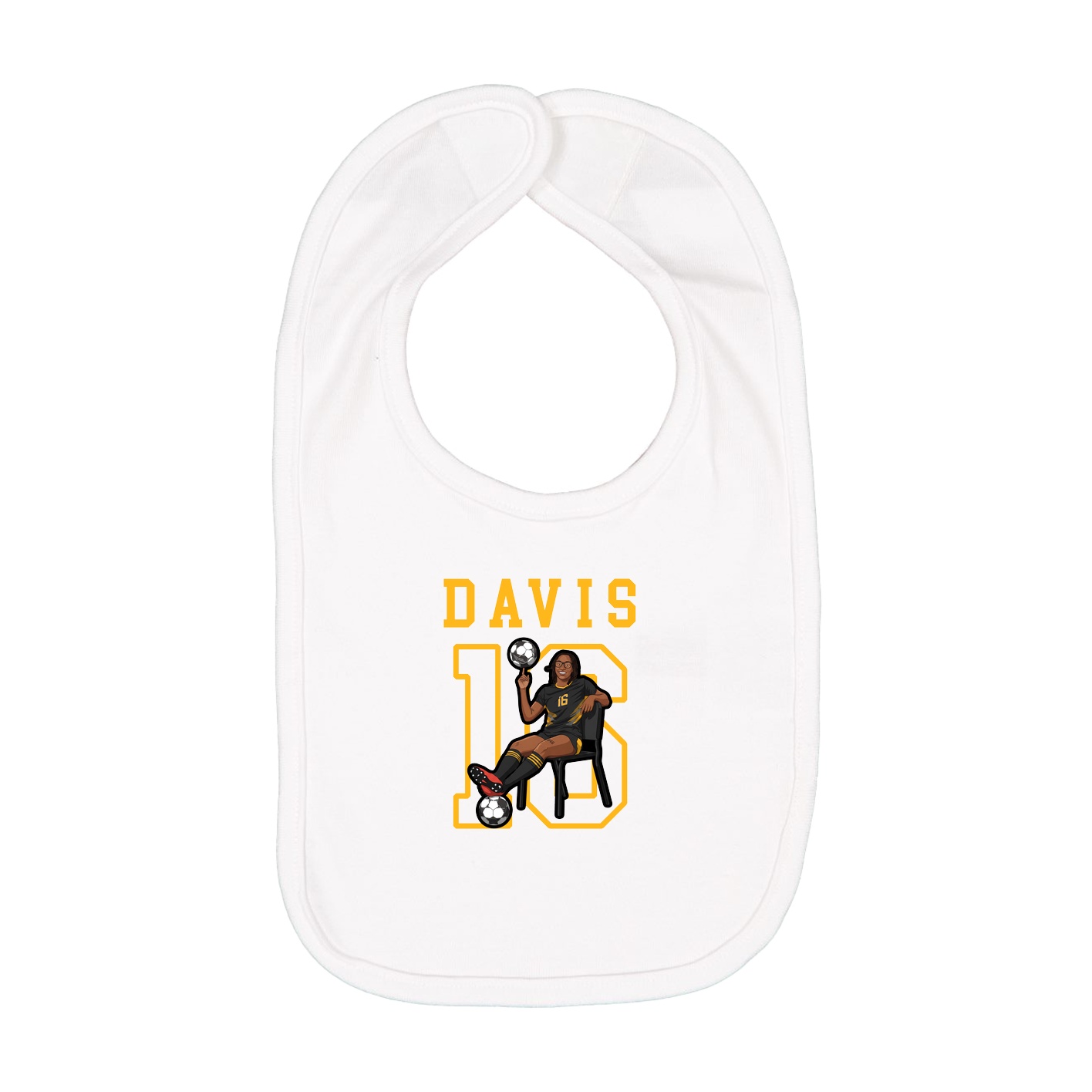 Infant Bib — Shirsey in White