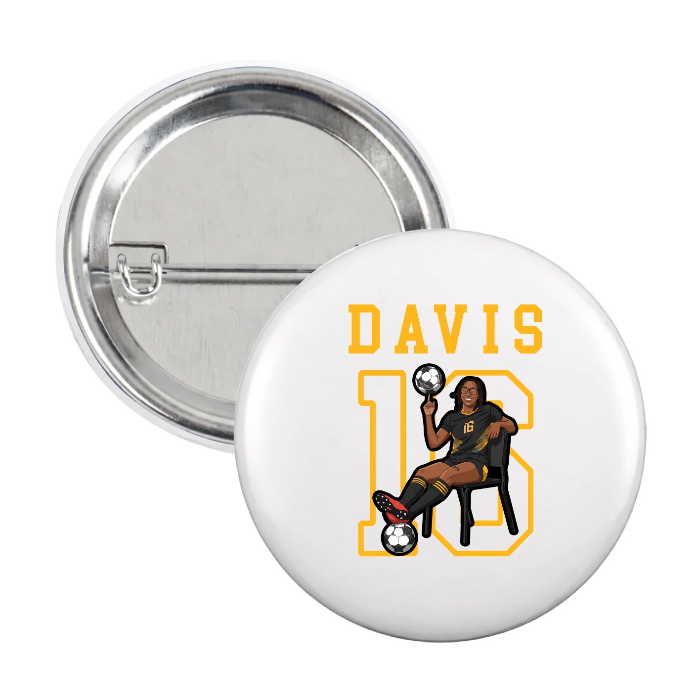 Game Day Button — Shirsey in White