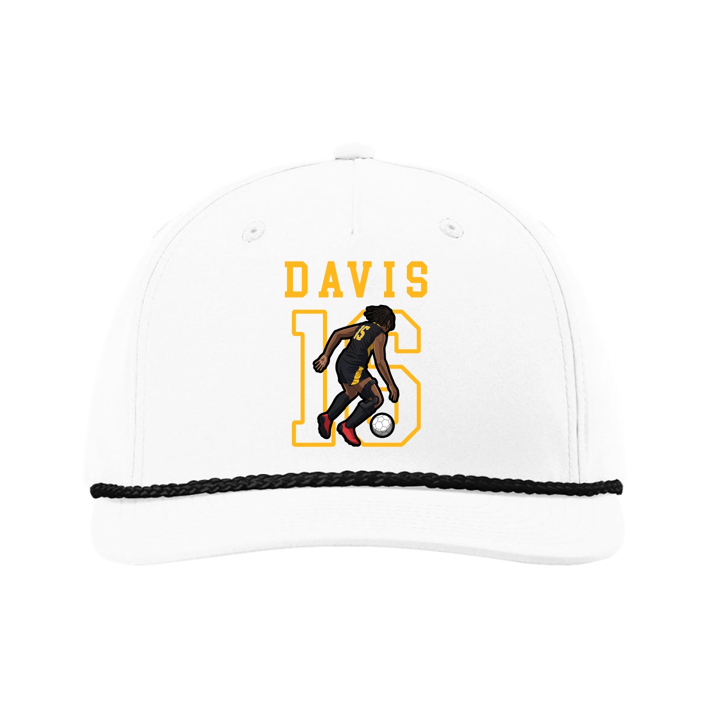 Five-Panel Classic Rope Cap — Shirsey in White