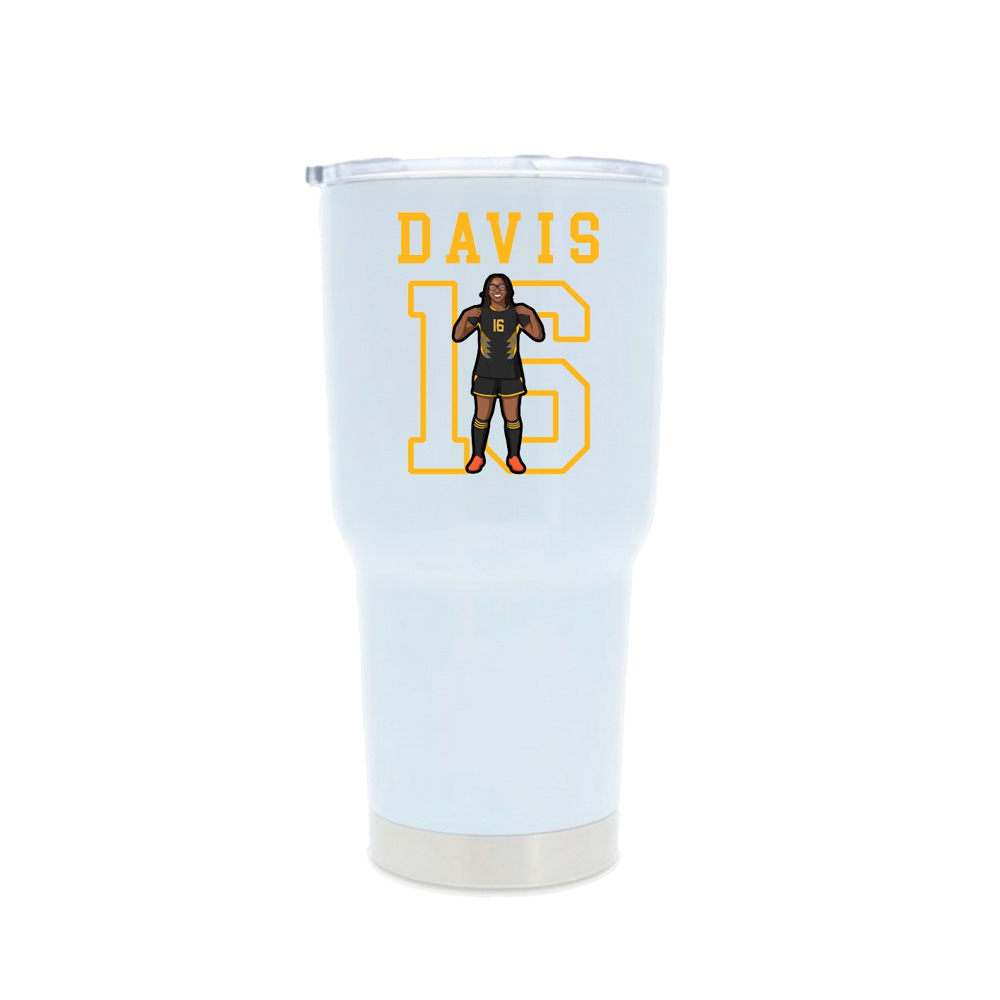 30oz Stainless Steel Tumbler — Shirsey in White