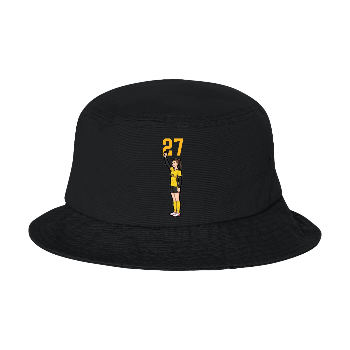 Bucket Cap — Number Top in Black