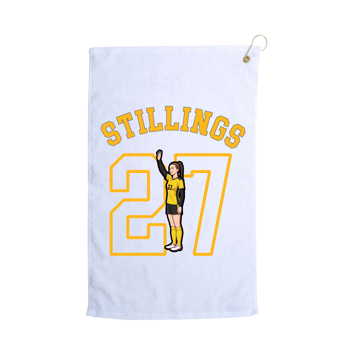 Golf Towel — Shirsey Arch in White