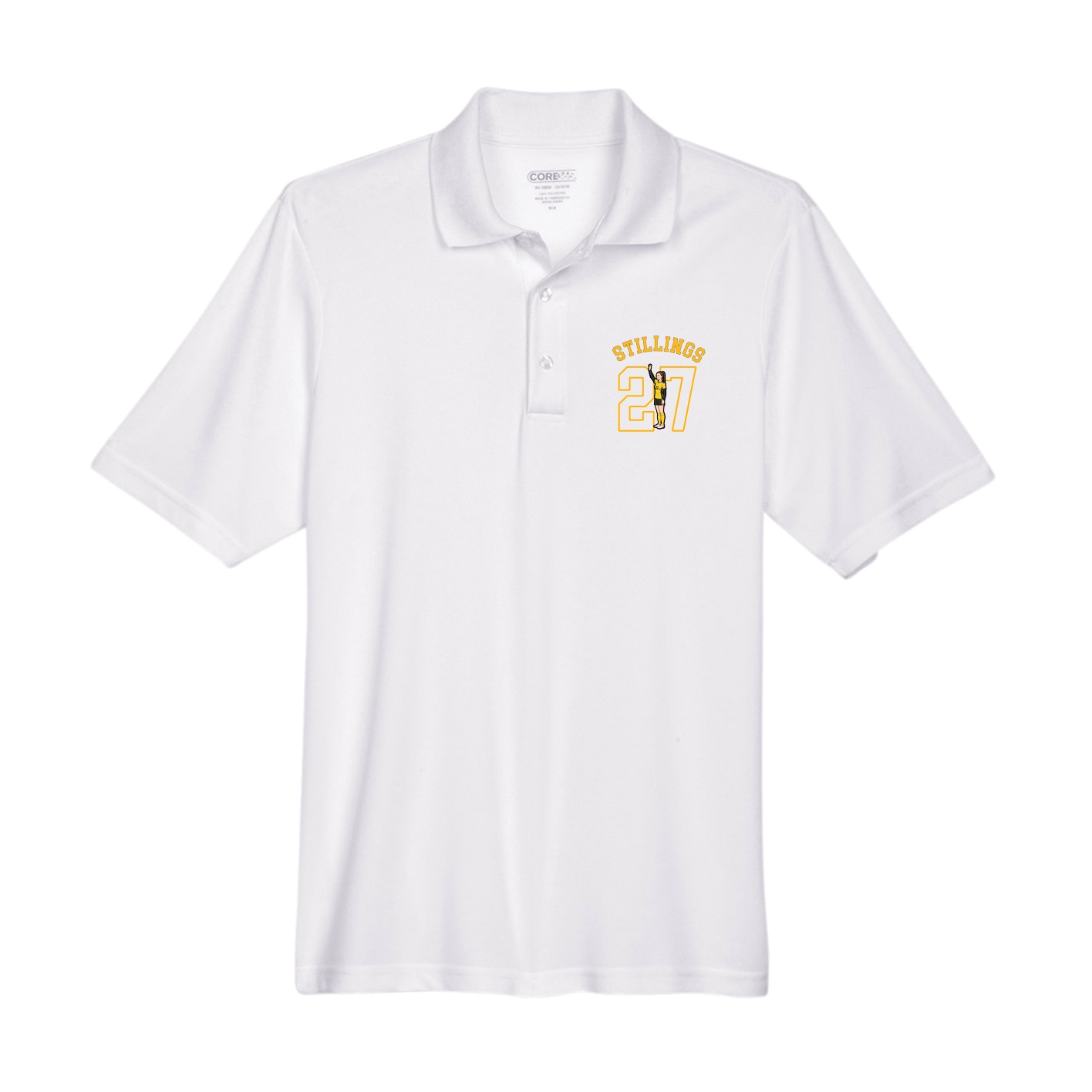 Performance Polo — Shirsey Arch in White