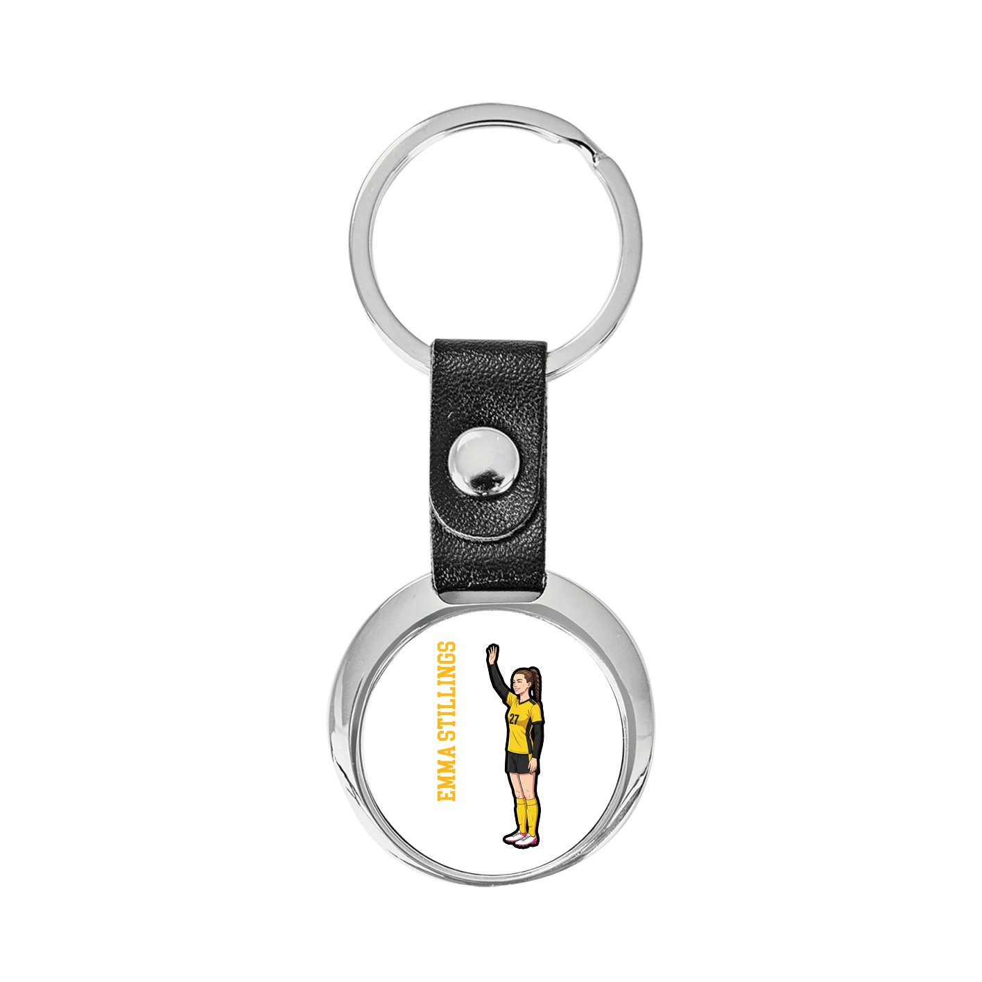Key Chain — Name Vertical in Classic