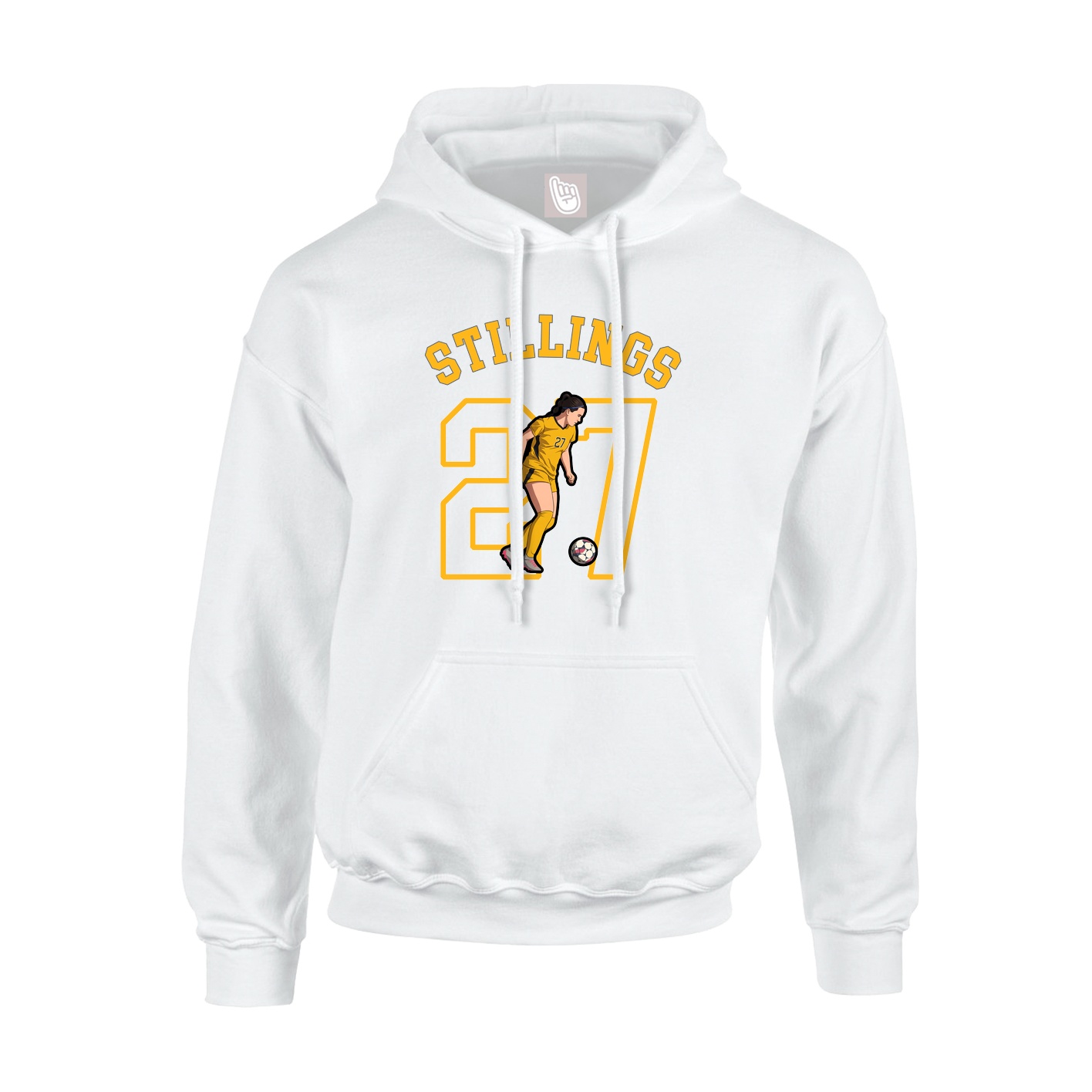 Youth Hoodie — Shirsey Arch in White