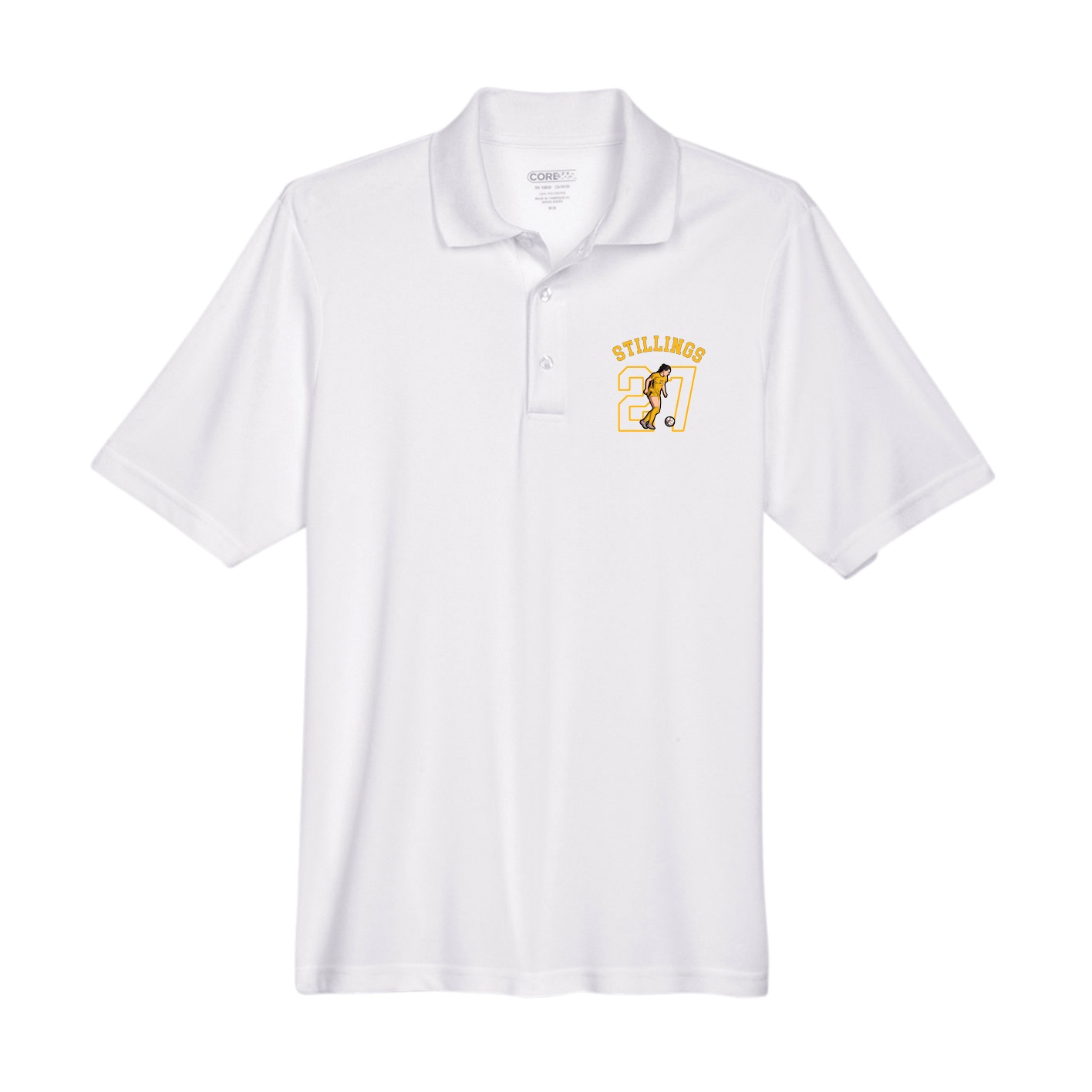 Performance Polo — Shirsey Arch in White