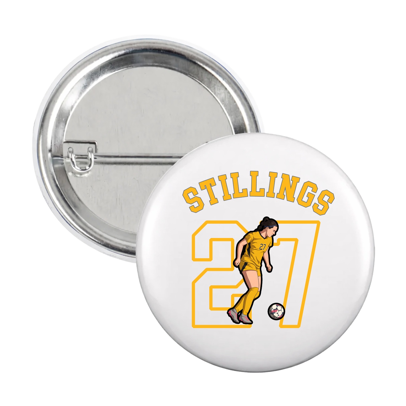 Game Day Button — Shirsey Arch in White