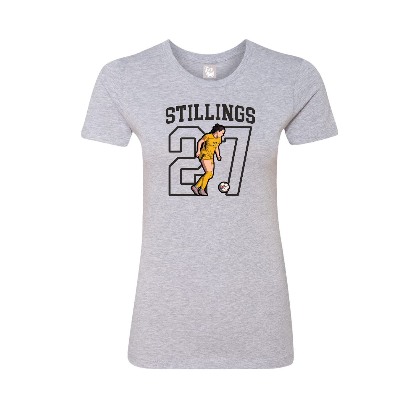 Fitted Women's Tee — Shirsey in Grey