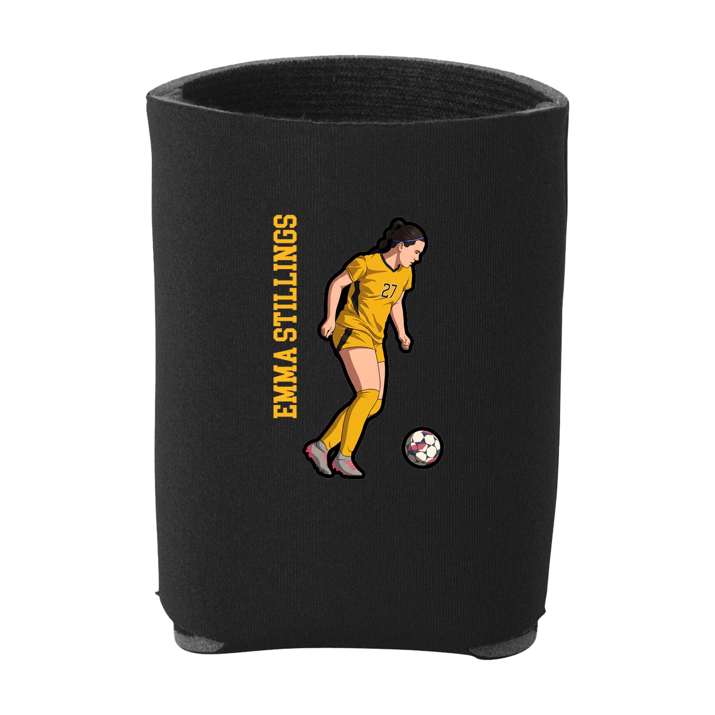 Can Holder — Name Vertical in Black