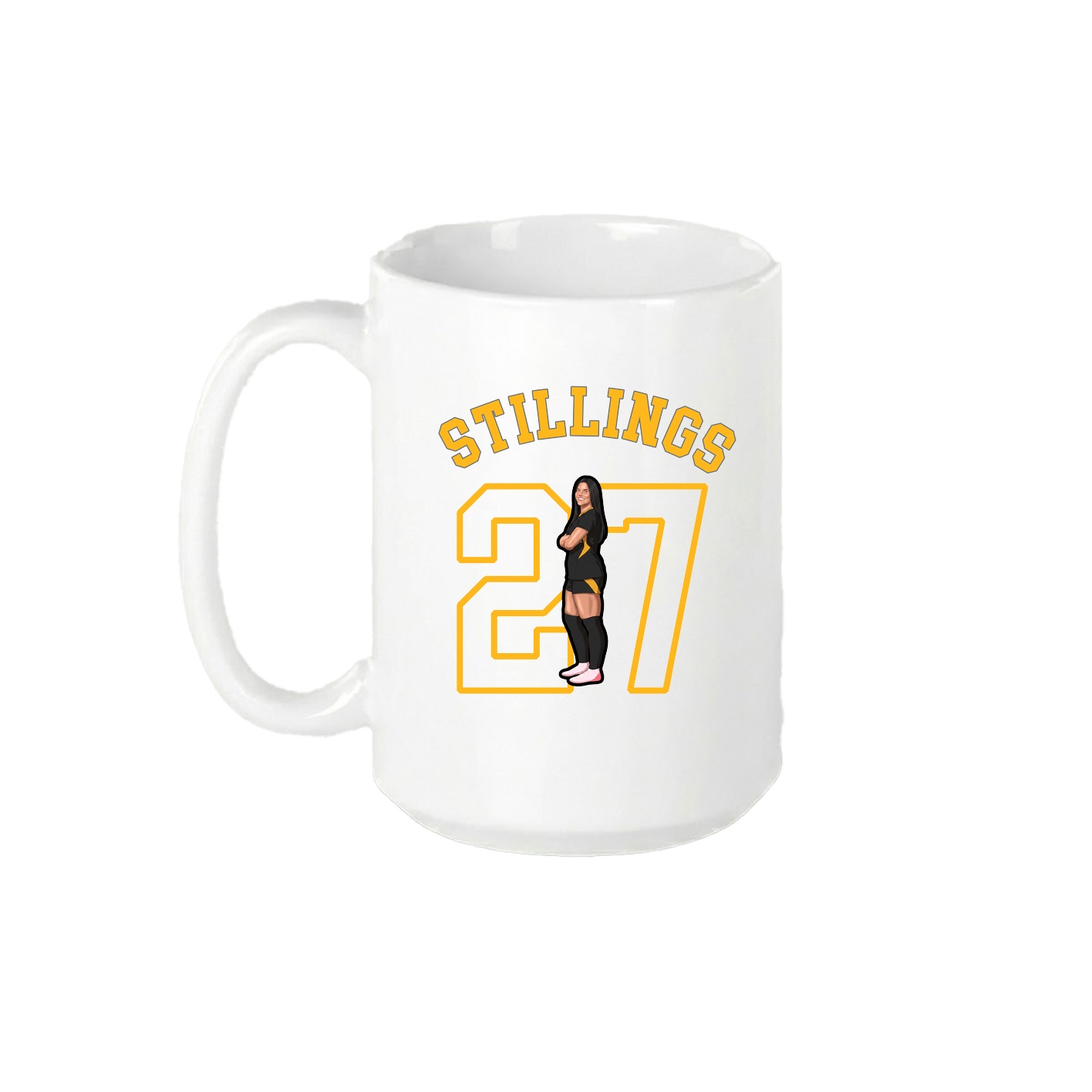 15oz Coffee Mug — Shirsey Arch in White