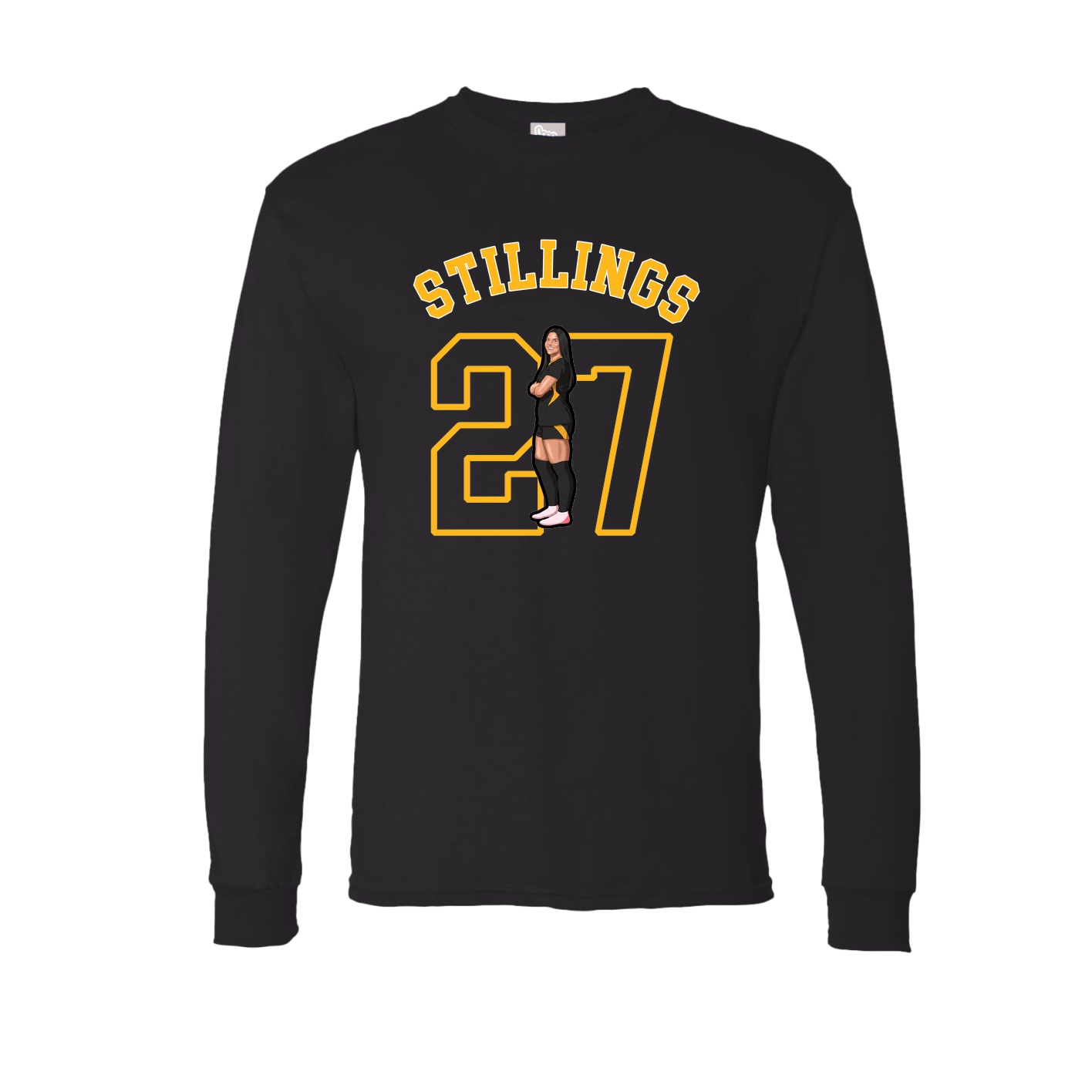Long Sleeve Tee — Shirsey Arch in Black