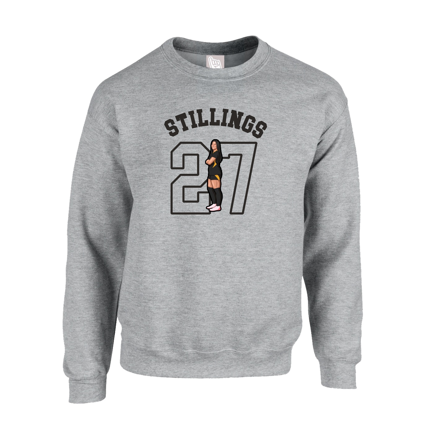 Fleece Crew — Shirsey Arch in Grey