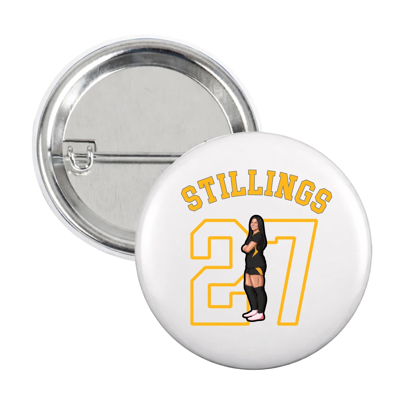 Game Day Button — Shirsey Arch in White