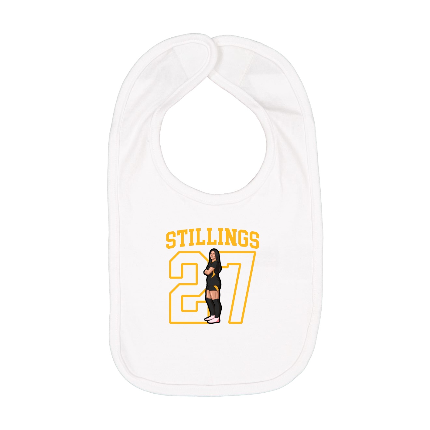 Infant Bib — Shirsey in White