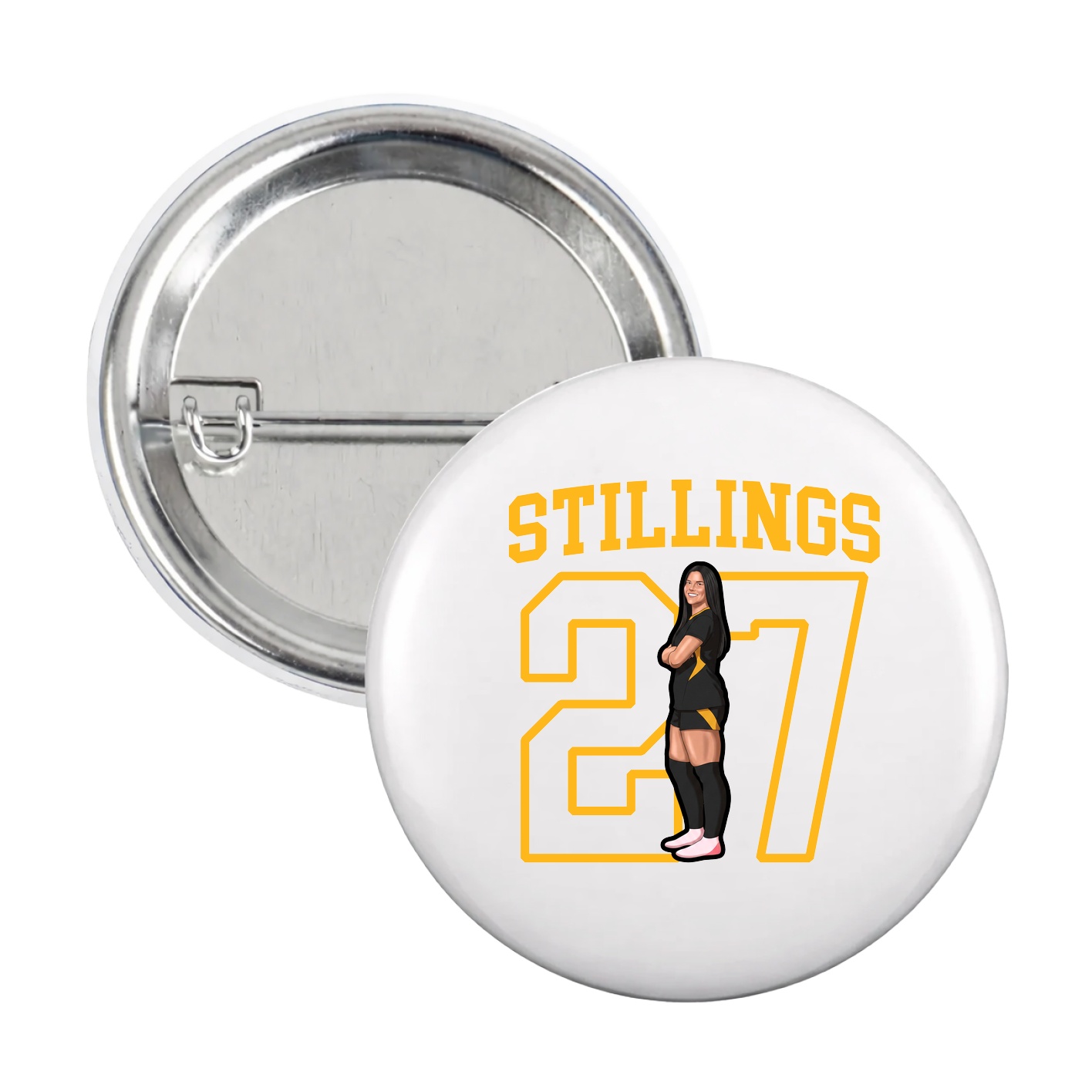 Game Day Button — Shirsey in White