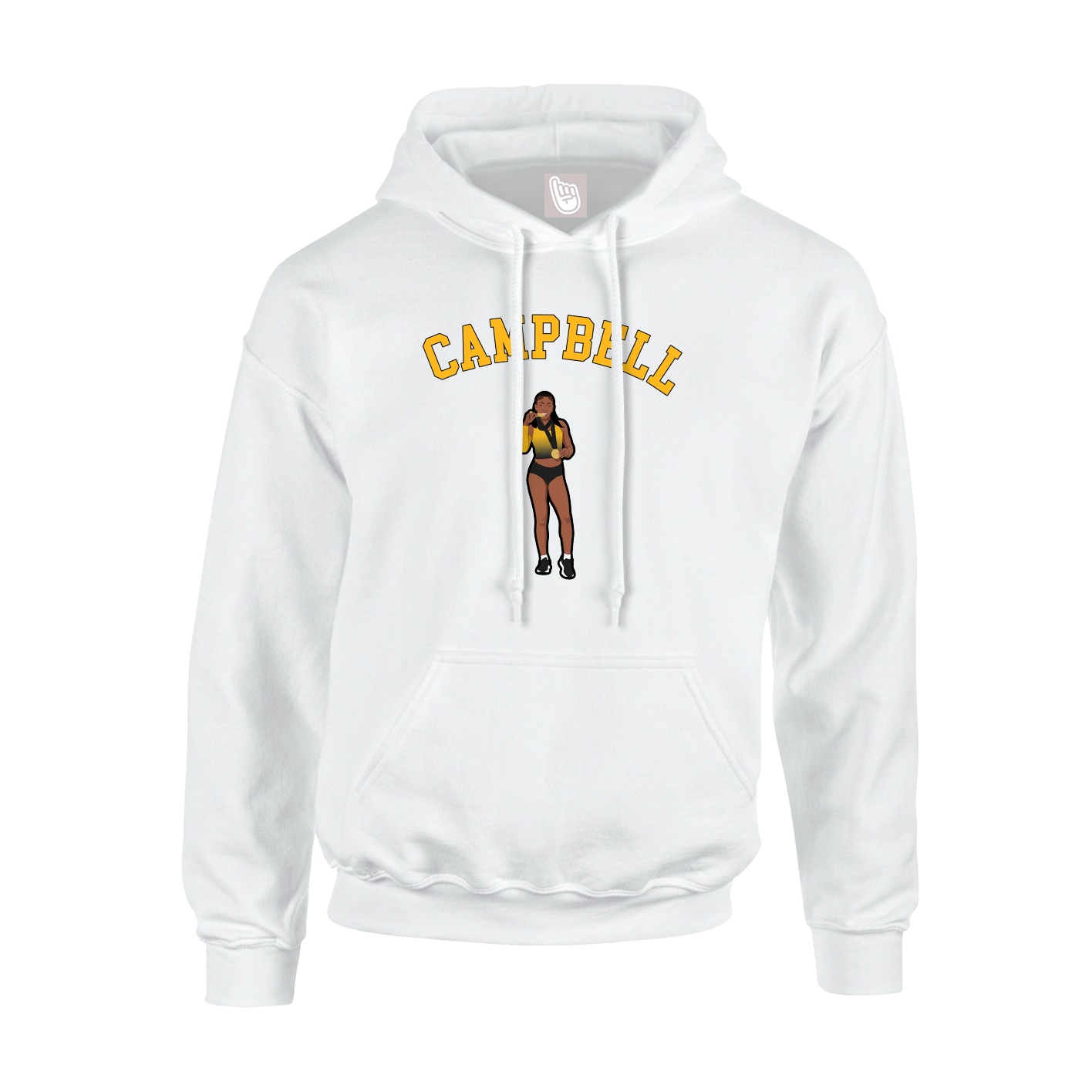Hoodie — Shirsey Arch in White