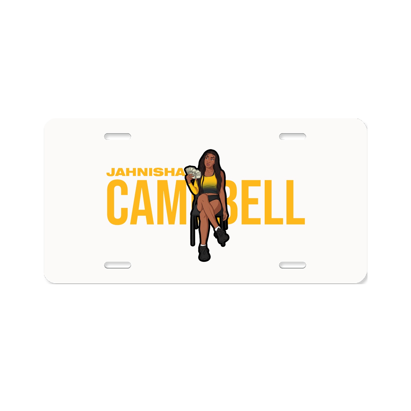 License Plate — Player Name in Classic