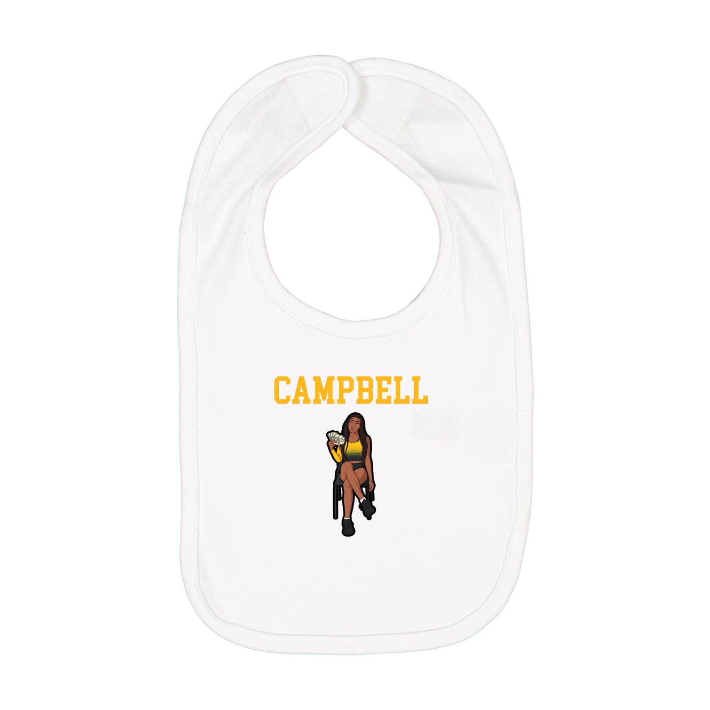 Infant Bib — Shirsey in White