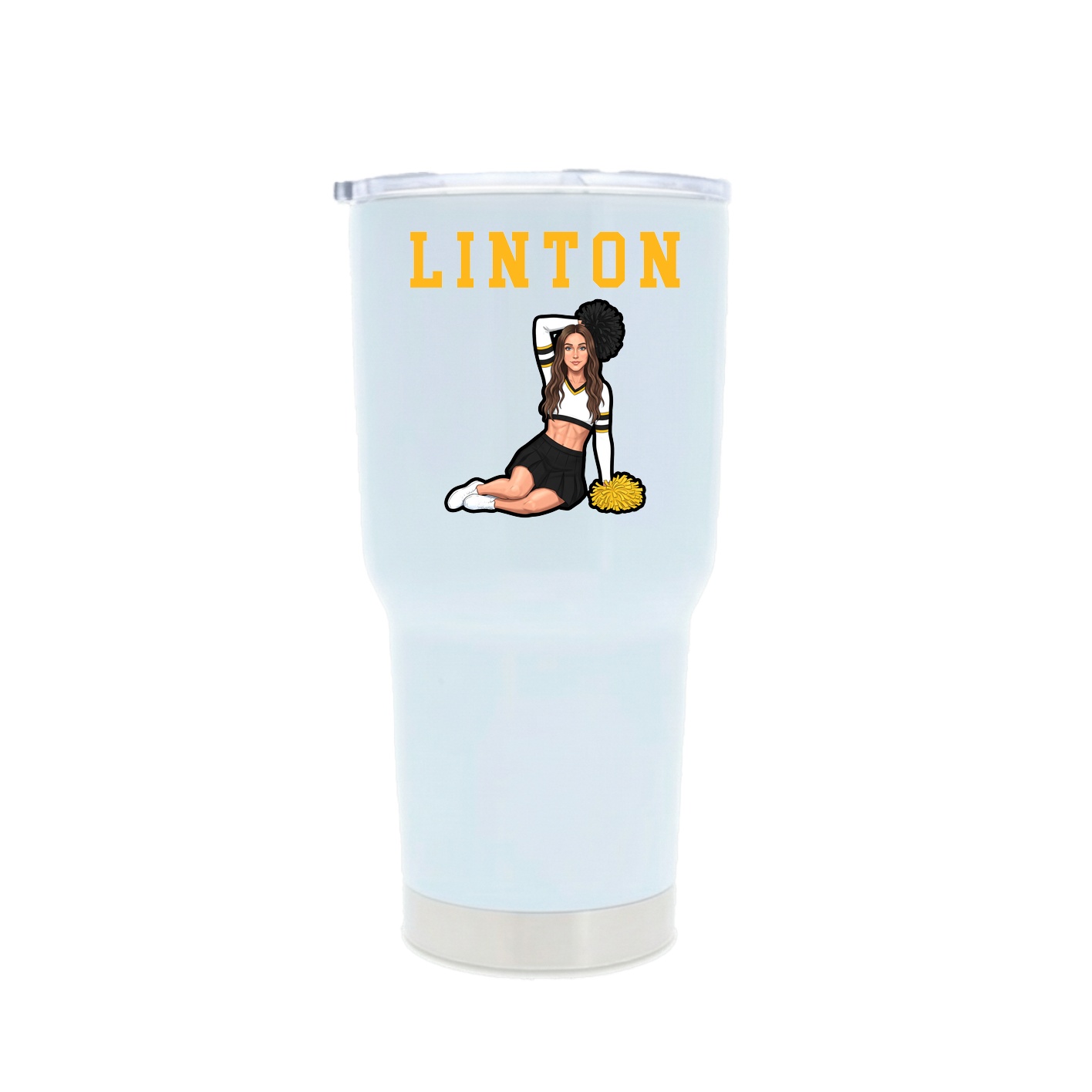 30oz Stainless Steel Tumbler — Shirsey in White