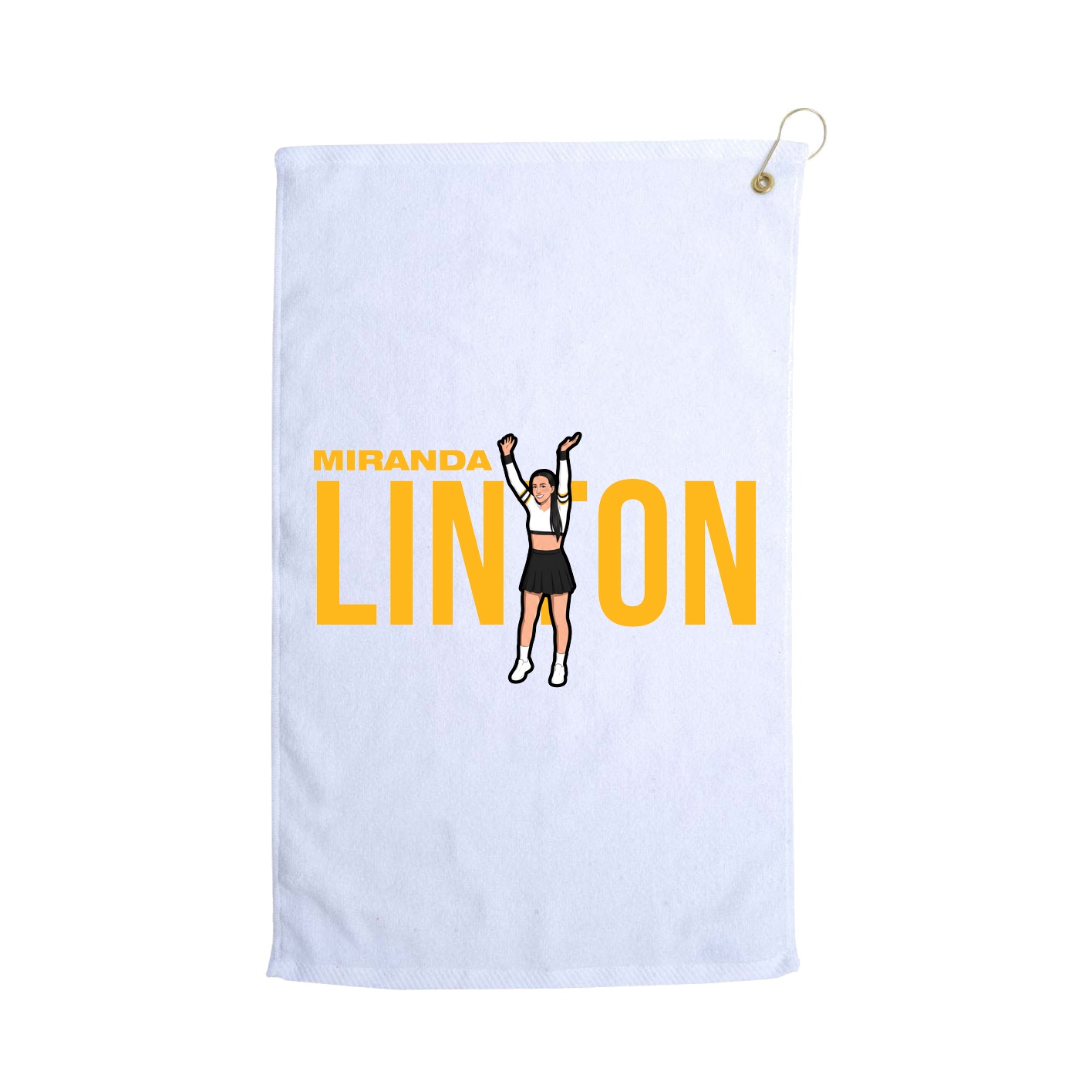 Golf Towel — Player Name in White