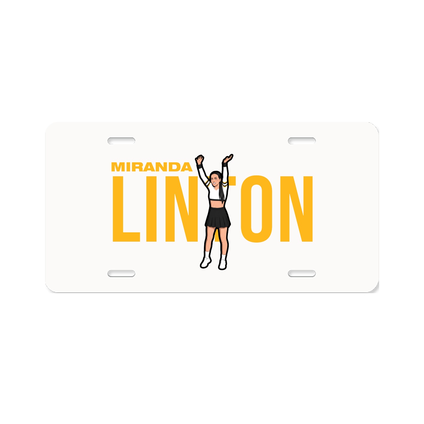 License Plate — Player Name in Classic