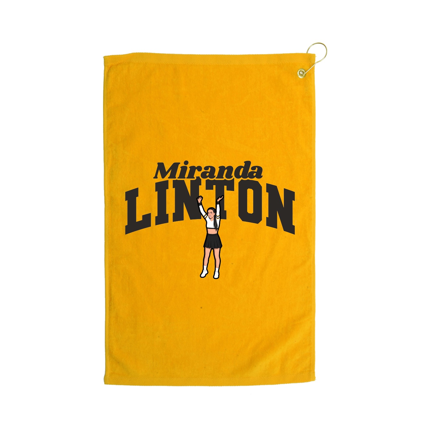 Golf Towel — Signature Arch in Gold