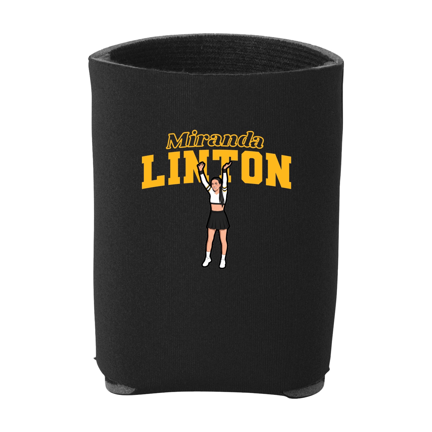 Can Holder — Name Arch in Black