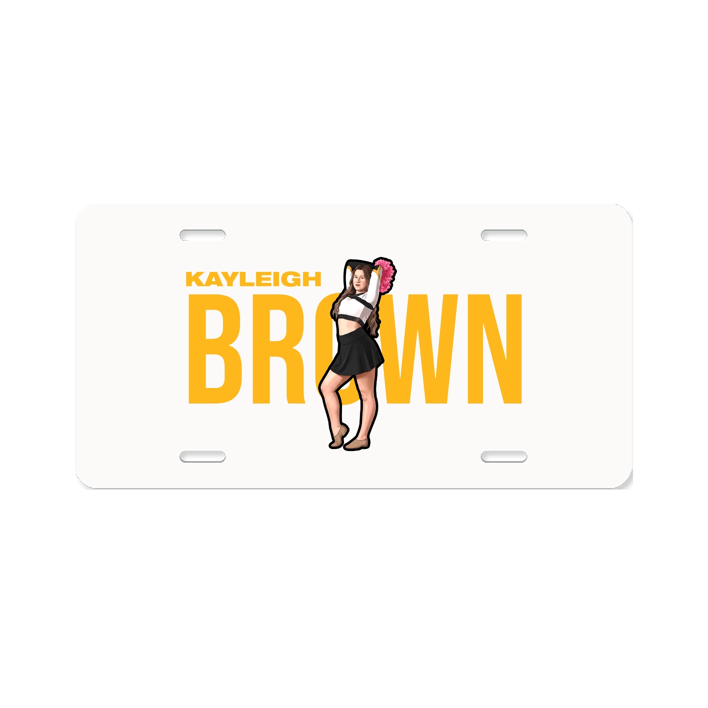License Plate — Player Name in Classic