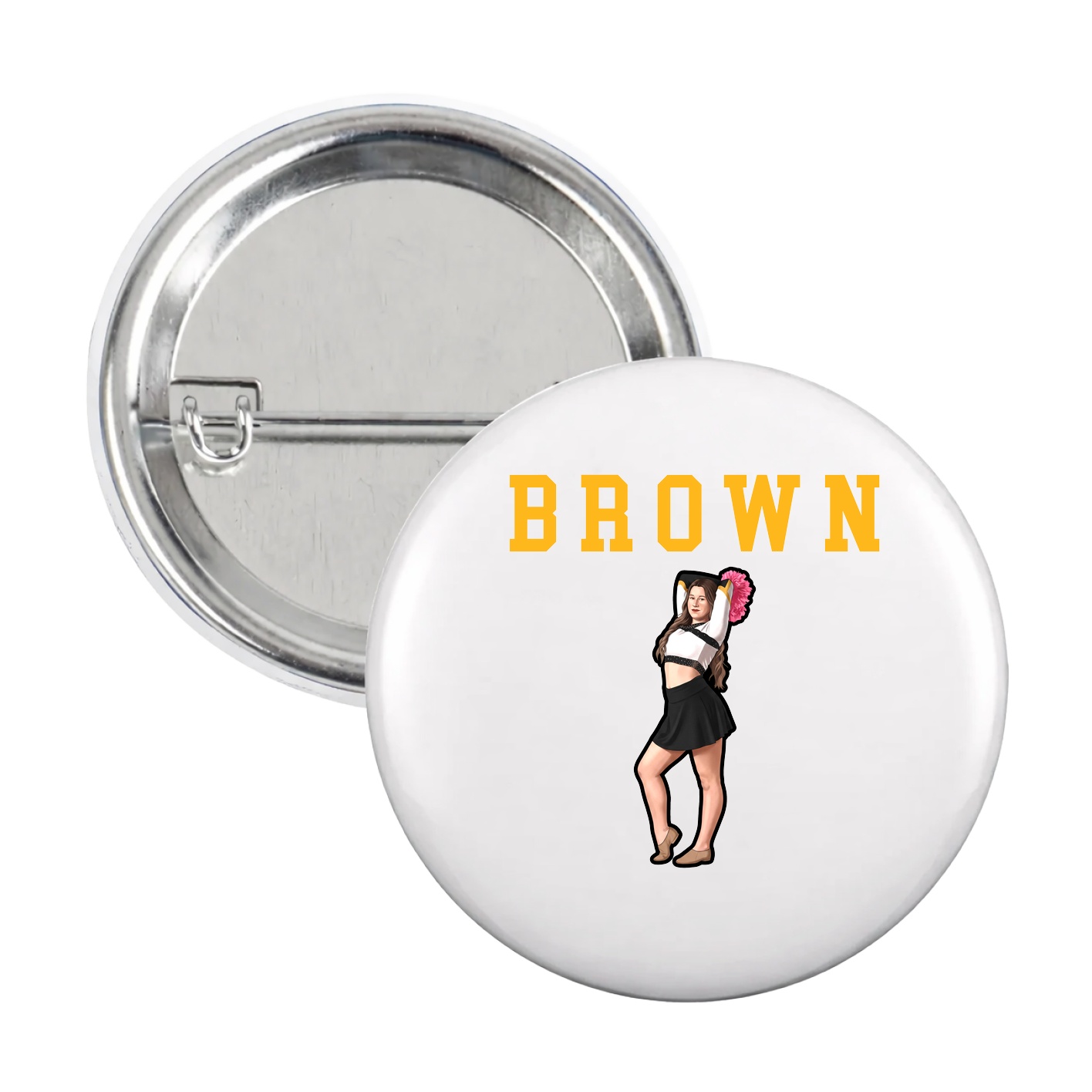 Game Day Button — Shirsey in White