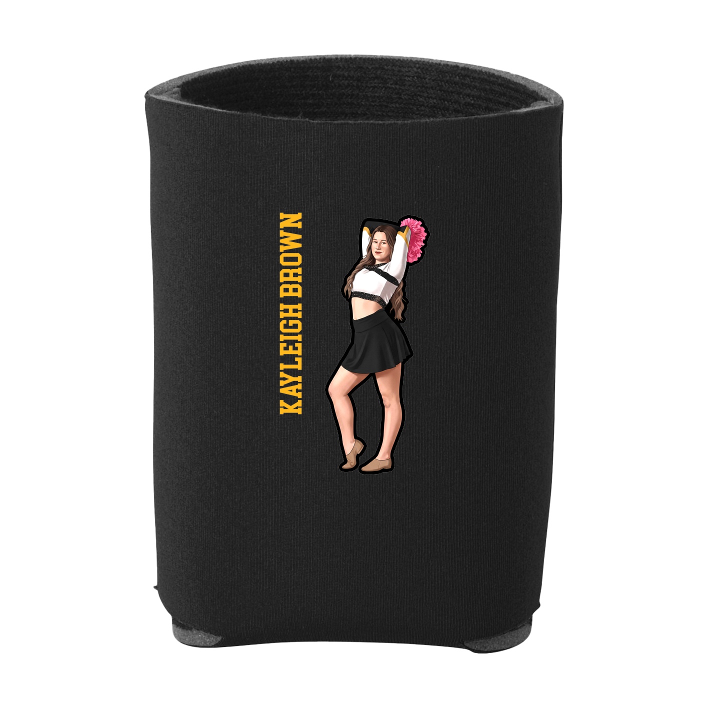 Can Holder — Name Vertical in Black