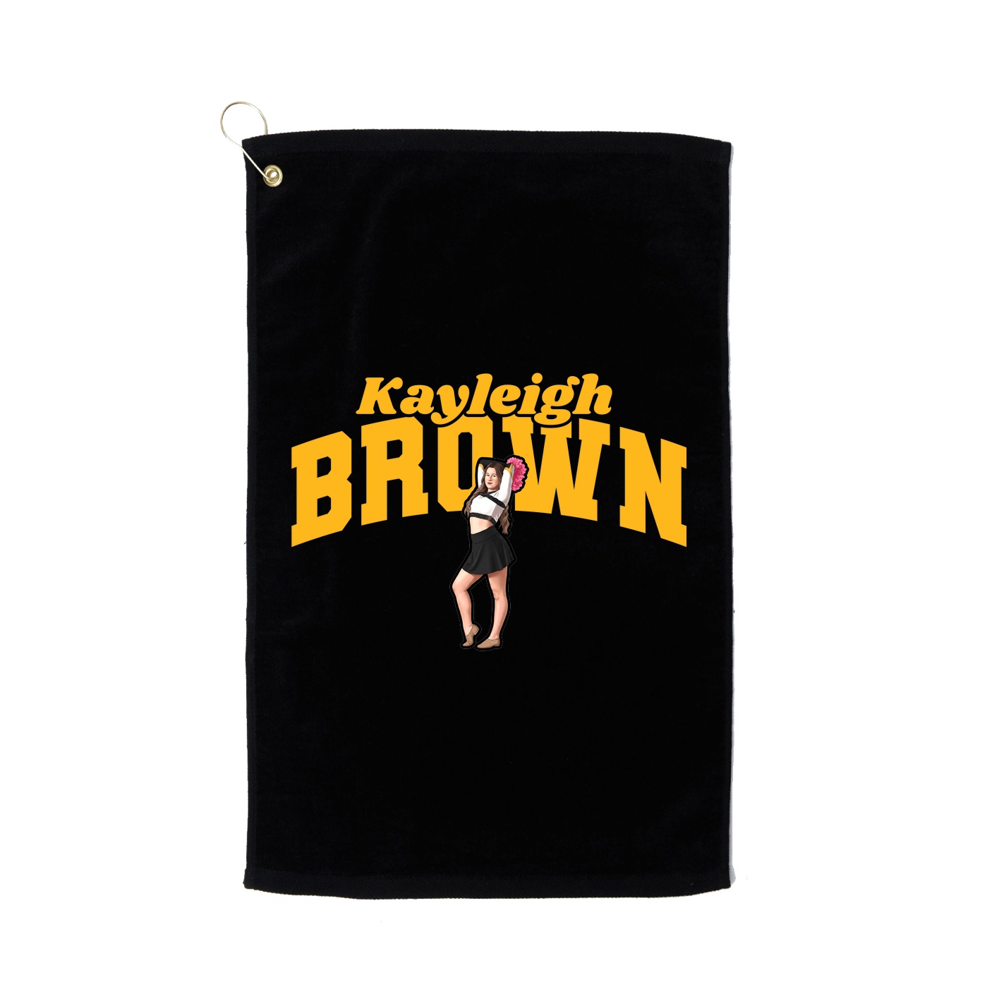 Golf Towel — Signature Arch in Black
