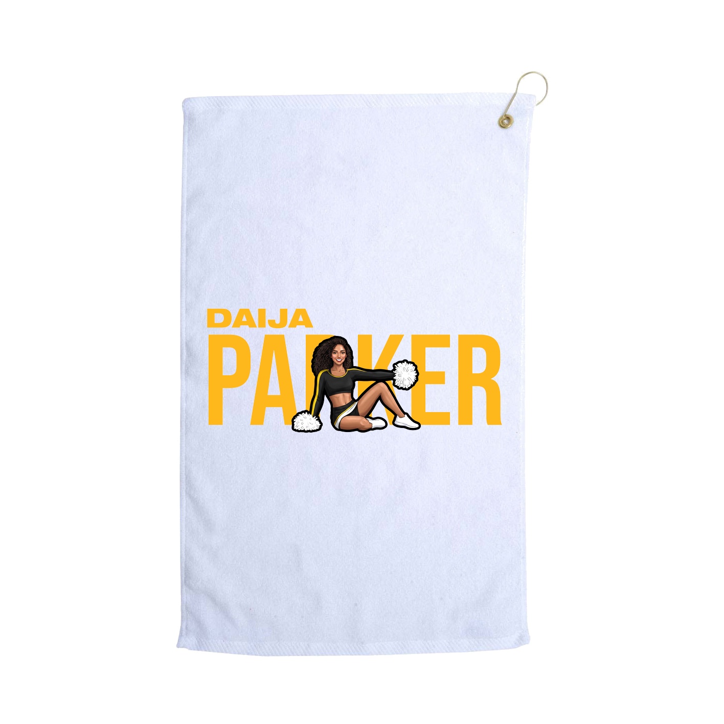 Golf Towel — Player Name in White