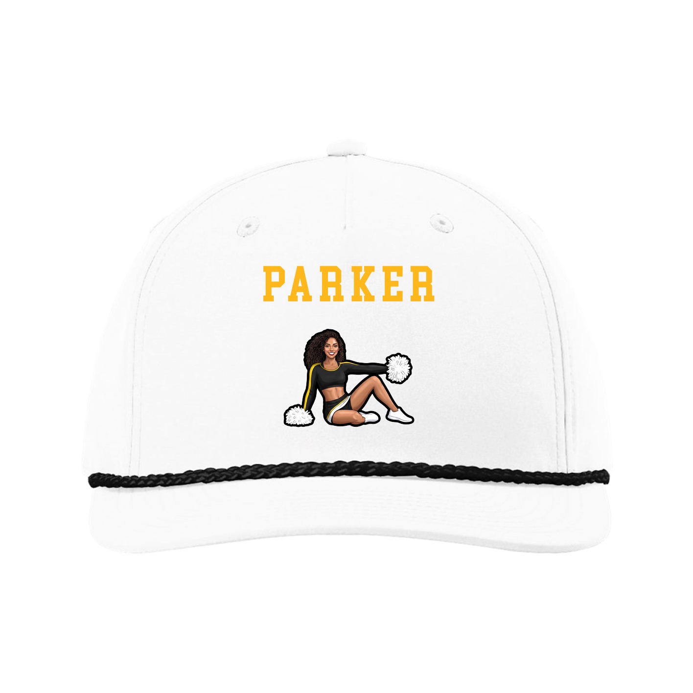 Five-Panel Classic Rope Cap — Shirsey in White