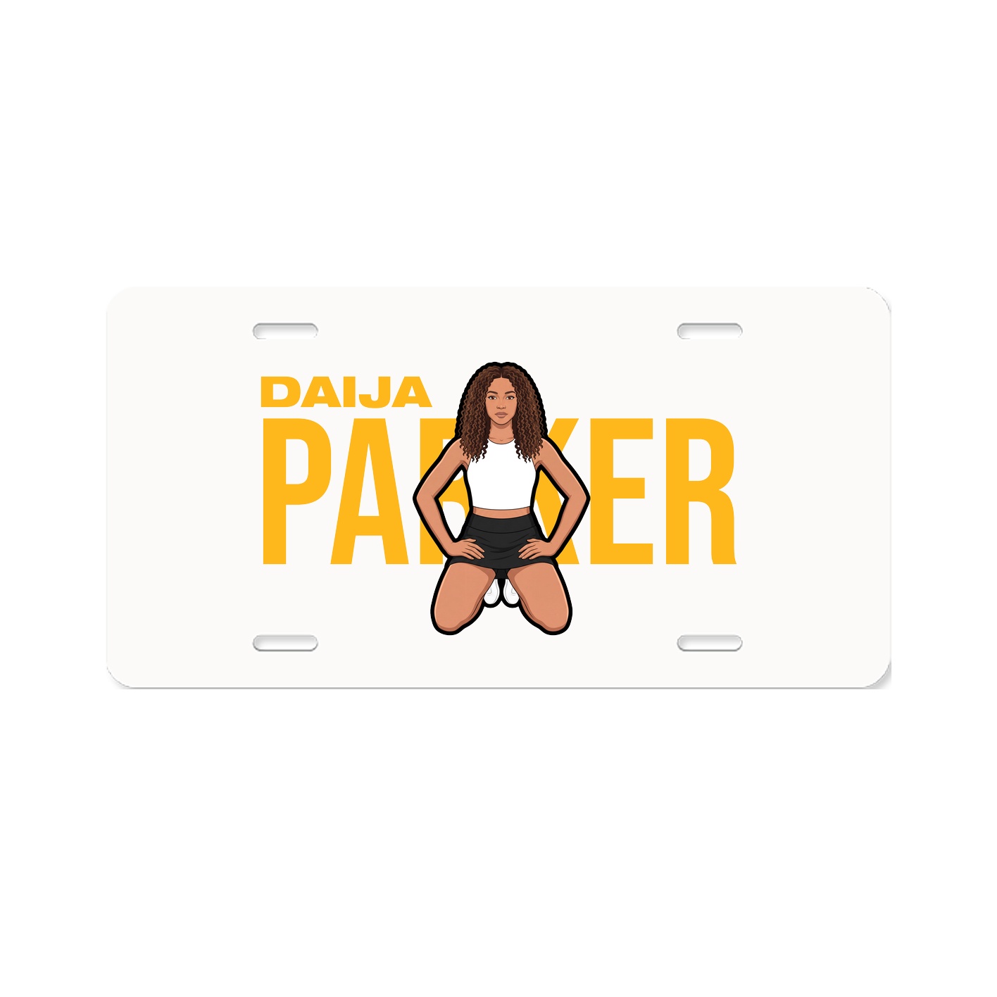 License Plate — Player Name in Classic