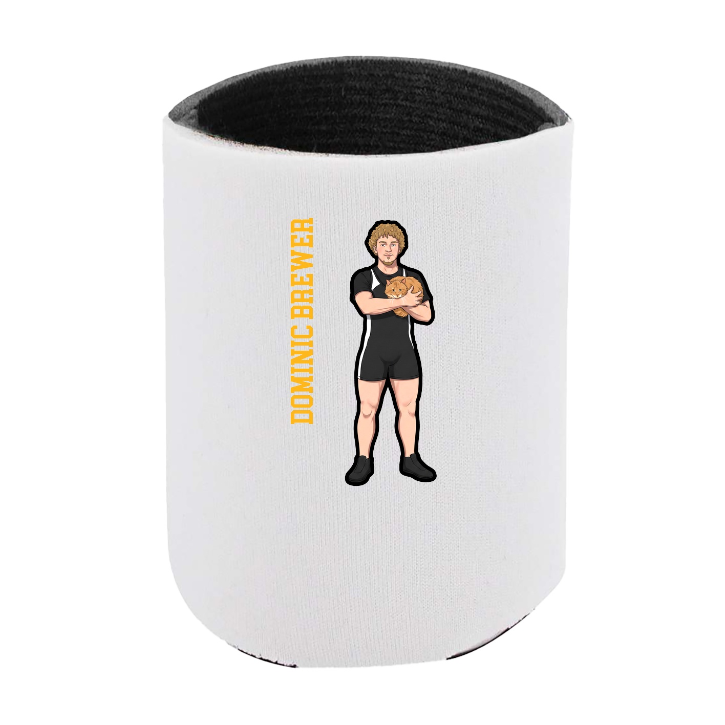 Can Holder — Name Vertical in White
