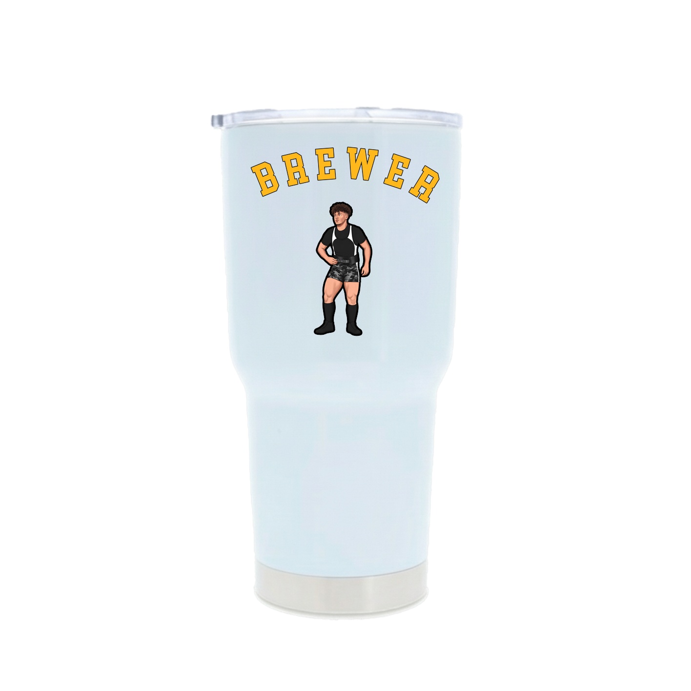 30oz Stainless Steel Tumbler — Shirsey Arch in White